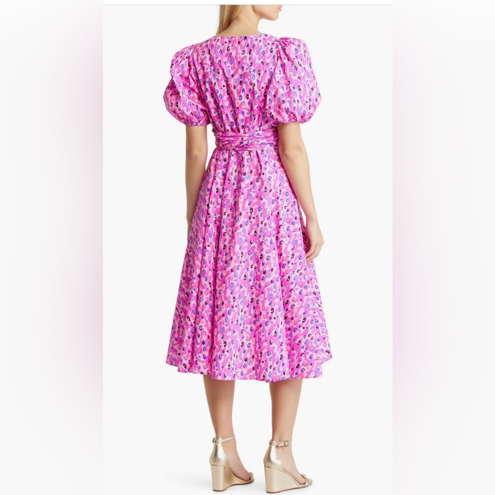 Lilly Pulitzer Juney puff sleeve faux wrap dress